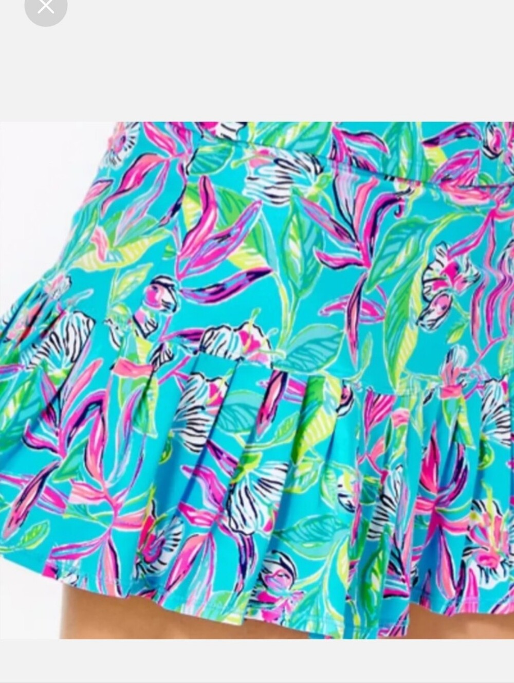 NWT Lilly Pulitzer Luxletic Keep On Beleafing Skort Size XLARGE